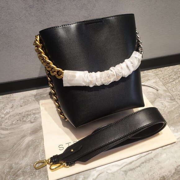 NWT Stella McCartney Frayme Tote bag in black - Picture 1 of 10